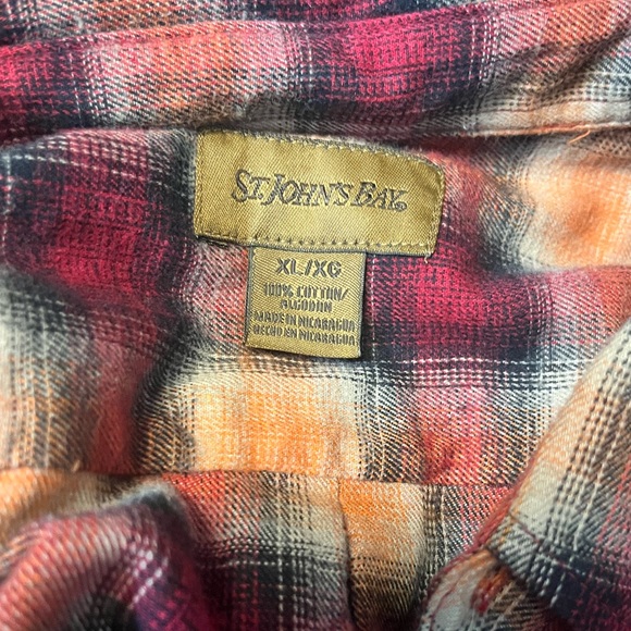 St John’s Bay Men’s Long Sleeved Button Downed Shirt in Fall Colors!! - Picture 5 of 9